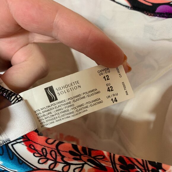 Silhouette Solution Floral Swim Top - Picture 5 of 5